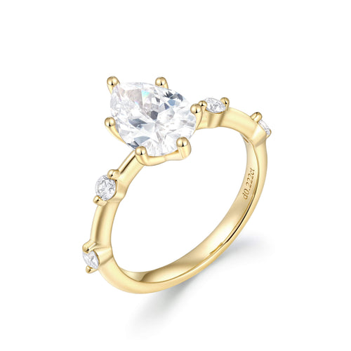 Accent Stone Engagement Ring