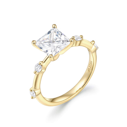 Accent Stone Engagement Ring