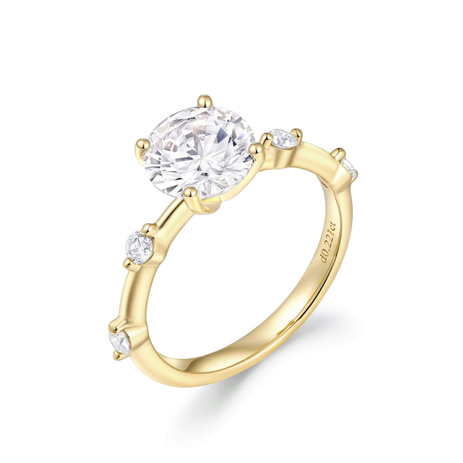 Accent Stone Engagement Ring