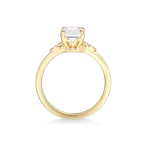 Floral Bloom Solitaire Engagement Ring