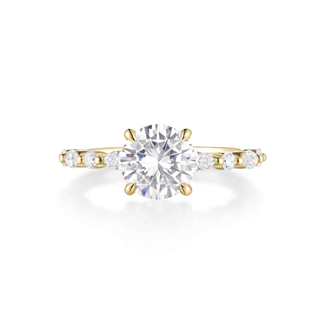 Marquise Accent Solitaire engagement Ring