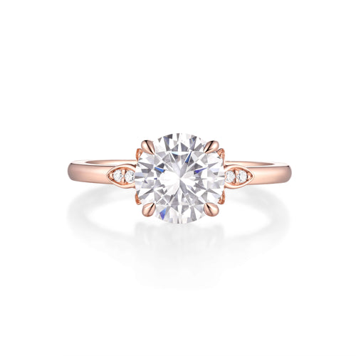 Floral Bloom Solitaire Engagement Ring