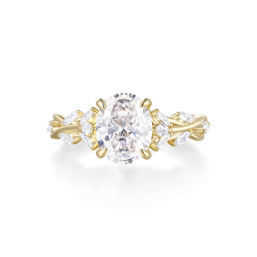 Ethereal Vine Solitaire Ring