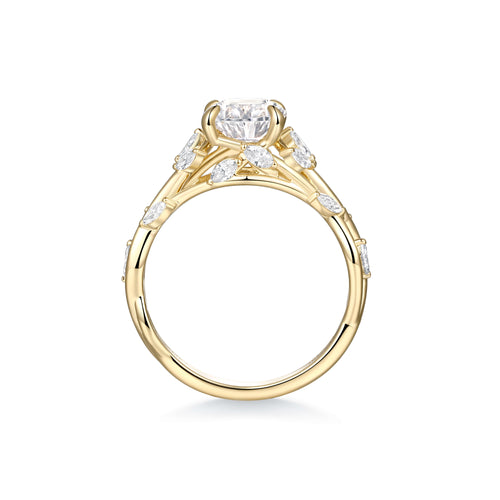 Ethereal Vine Solitaire Ring