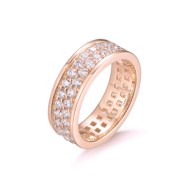 Diamond Horizon Men's Ring