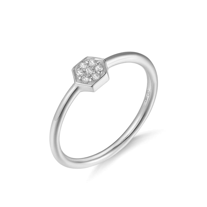 Honeycomb Inlay Ring