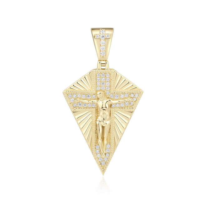 Diamond Shape Crucifix Pendant