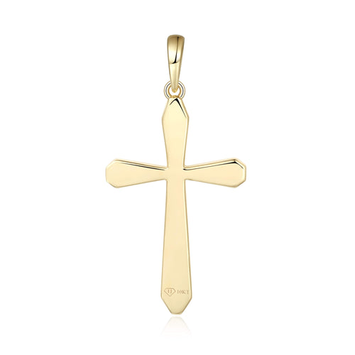 Beveled Edge Cross Pendant