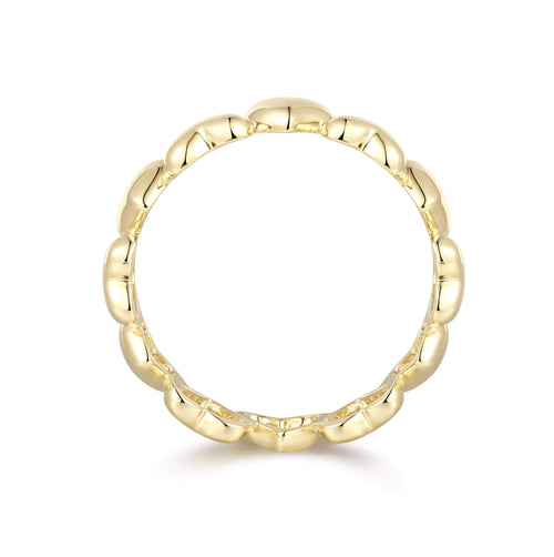 Anillo de la eternidad Corazón Abombado