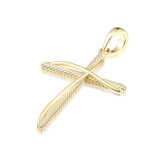 Twisted Rope Cross Pendant