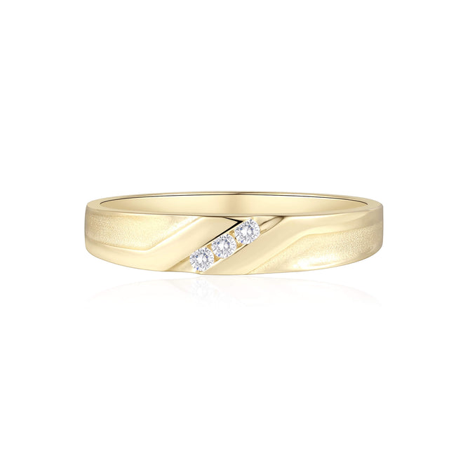 Mens Diamond Accent Wedding Band