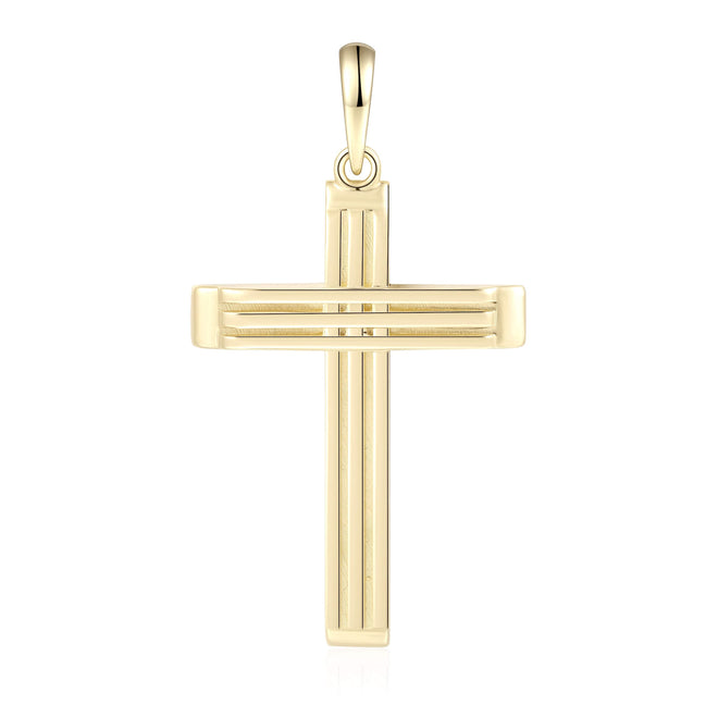 Colgante Cruz de Canal de Triple Ranura