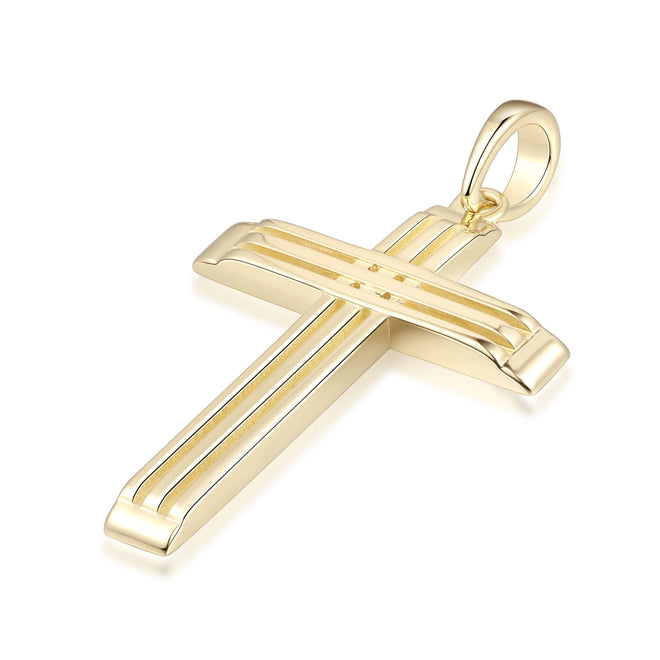 Colgante Cruz de Canal de Triple Ranura