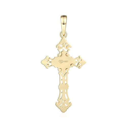 Ornate Baroque Filigree Cross Pendant