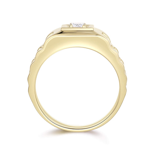 Anillo Solitario Eslabones de Reloj