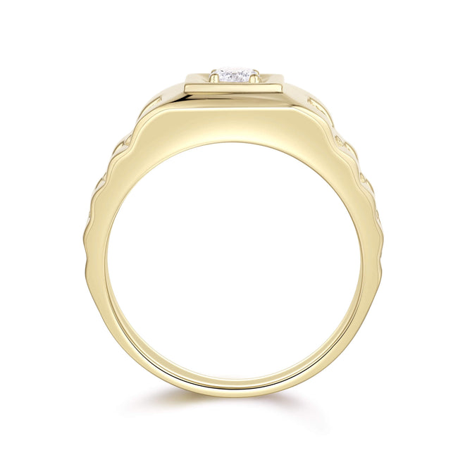 Anillo Solitario Eslabones de Reloj