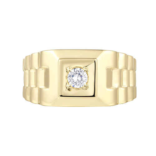 Anillo Solitario Eslabones de Reloj