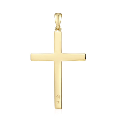 Beveled Edge Latin Cross Pendant