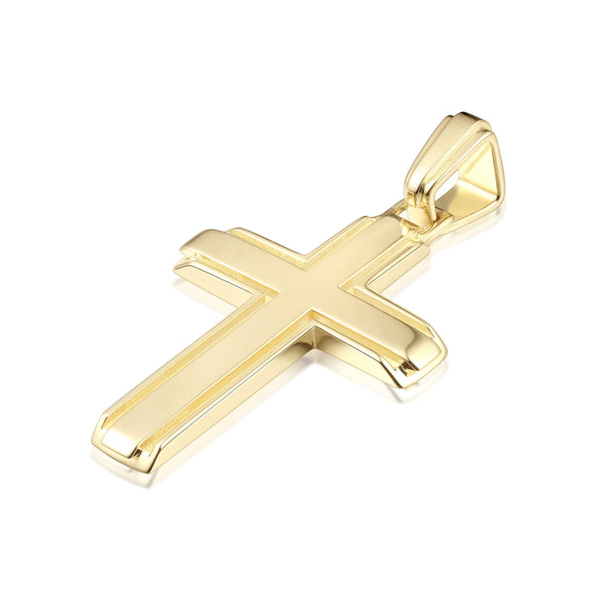 Colgante con cruz interior en relieve