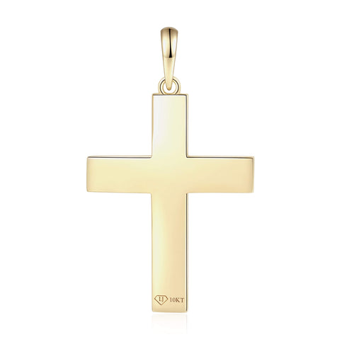 Diagonal Slash Cross Pendant