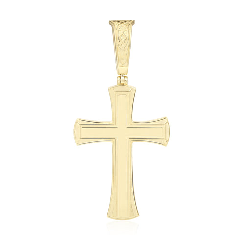 Plain Bordered Cross Pendant