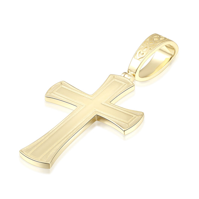 Plain Bordered Cross Pendant