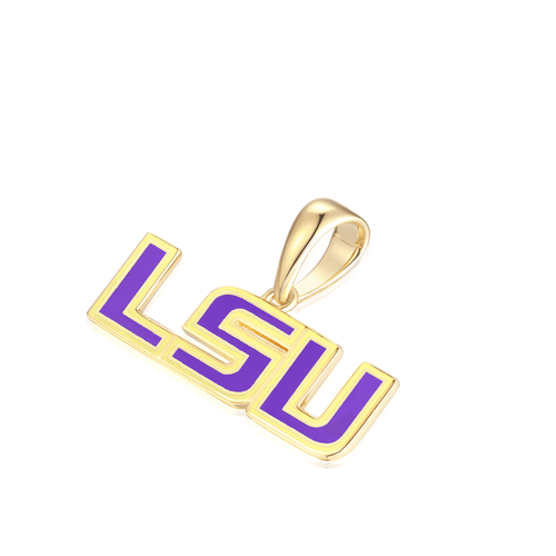 Lsu Chain LSU Tigers Solid Gold Pendant | Genuine Craftsmanship – Liry's Jewelry