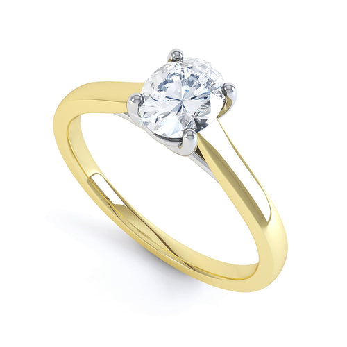 Oval Solitaire O1001