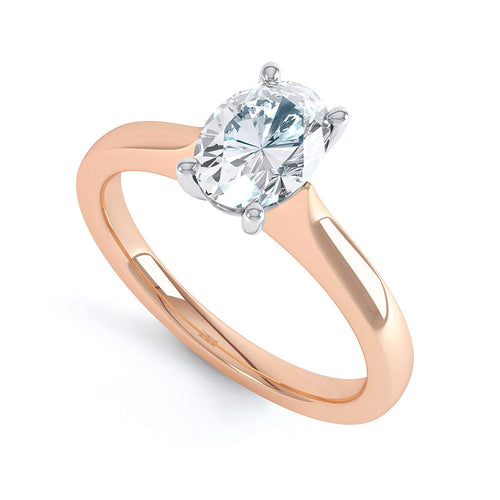 Oval Solitaire O1002