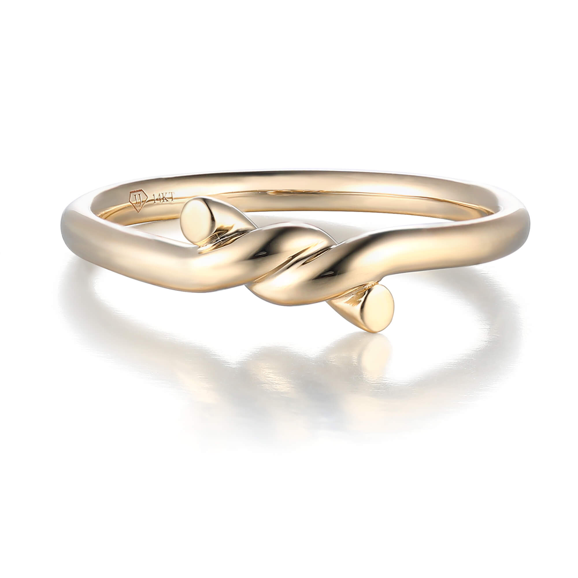Serenity Twist Ring | 10kt/14kt/18kt Gold | Liry's Jewelry