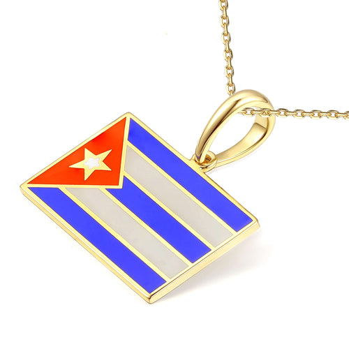 Cuba Flag Pendant