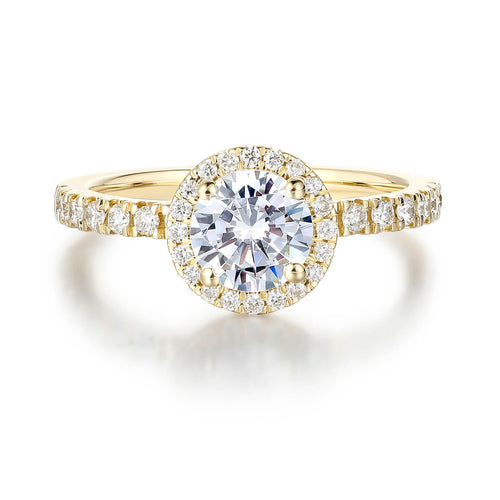 Royal Halo Diamond Engagement Ring