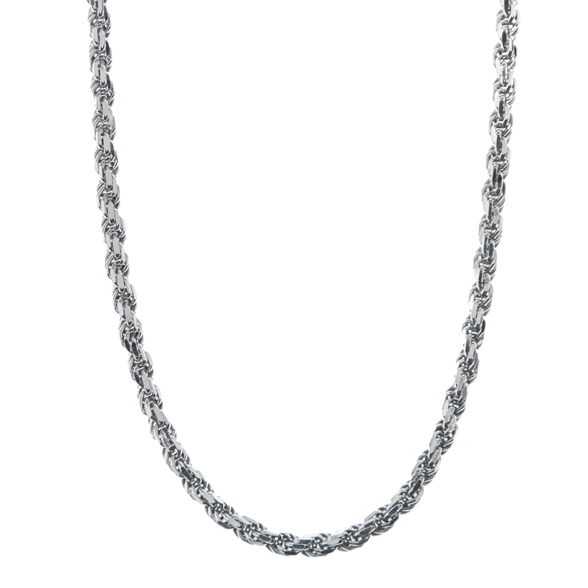 Silver Diamond Cut Rope Chain | 925 | Liry's – Liry's Jewelry