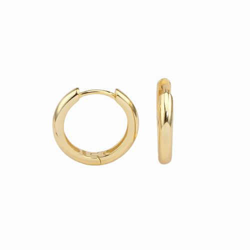 Small Gold Hoop Earrings | 10kt & 14kt Yellow Gold - Lirys Jewelry ...