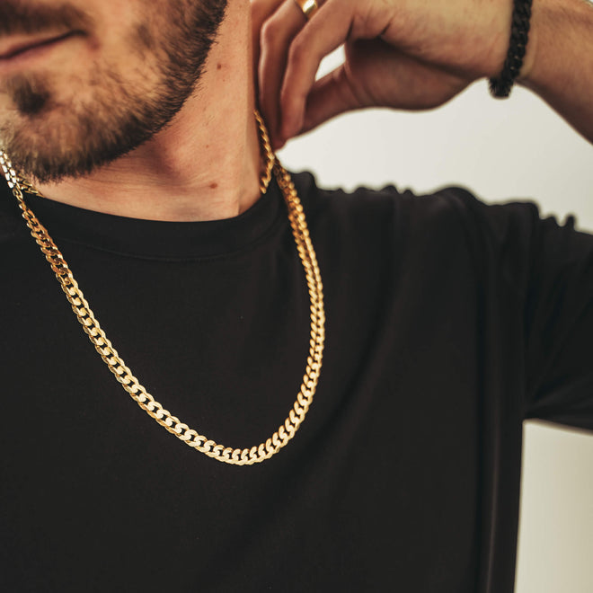 Thin Cuban Link Necklace – Livin Lavish Jewelry