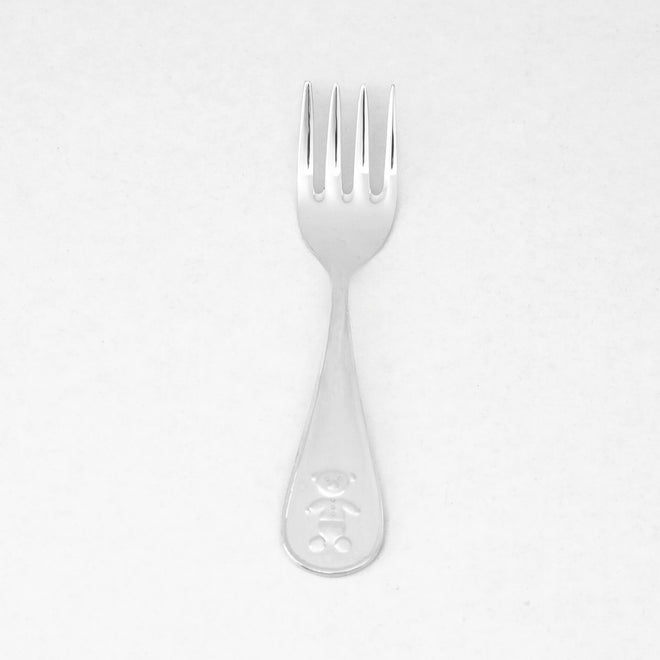 Sterling Silver Baby Fork with Kikko – Heirloom Collectible Flatware Piece