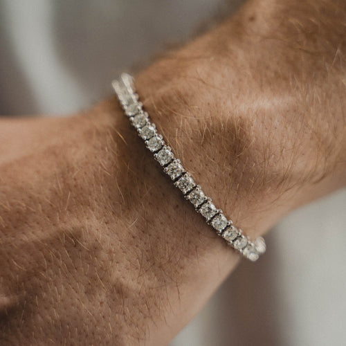 Lab Diamond Tennis Bracelet 8.99ctw | White Gold