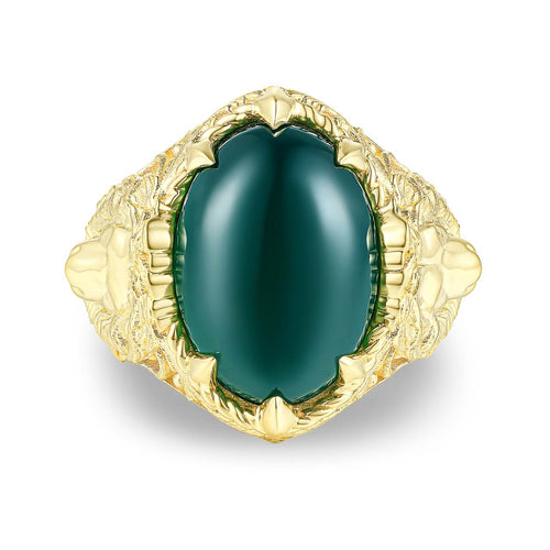 Lion Emerald Majesty Ring