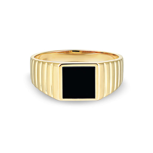 Onyx Minimalist Ring