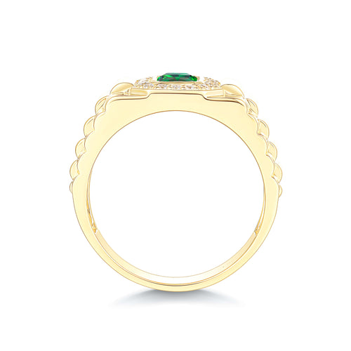 Emerald Fortress Ring