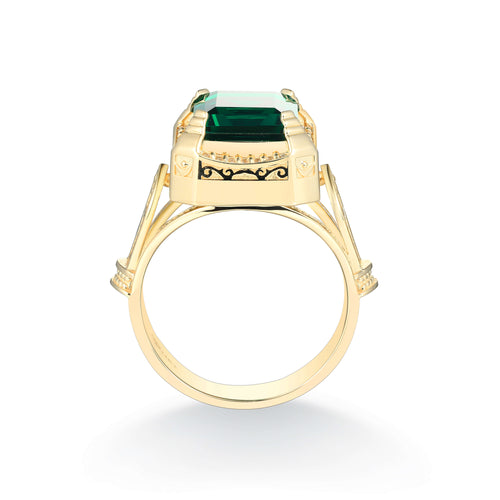 Emperor's Emerald Signet Ring