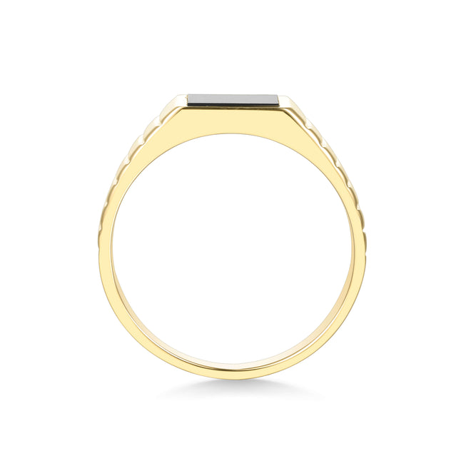 Onyx Minimalist Ring