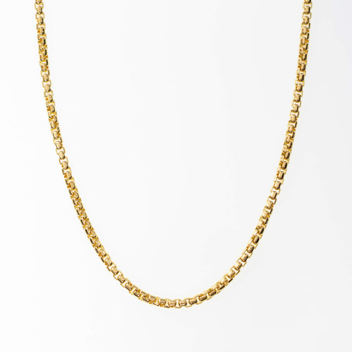 Gold Box Chain in 14kt Yellow Gold – Multiple Widths Lirys