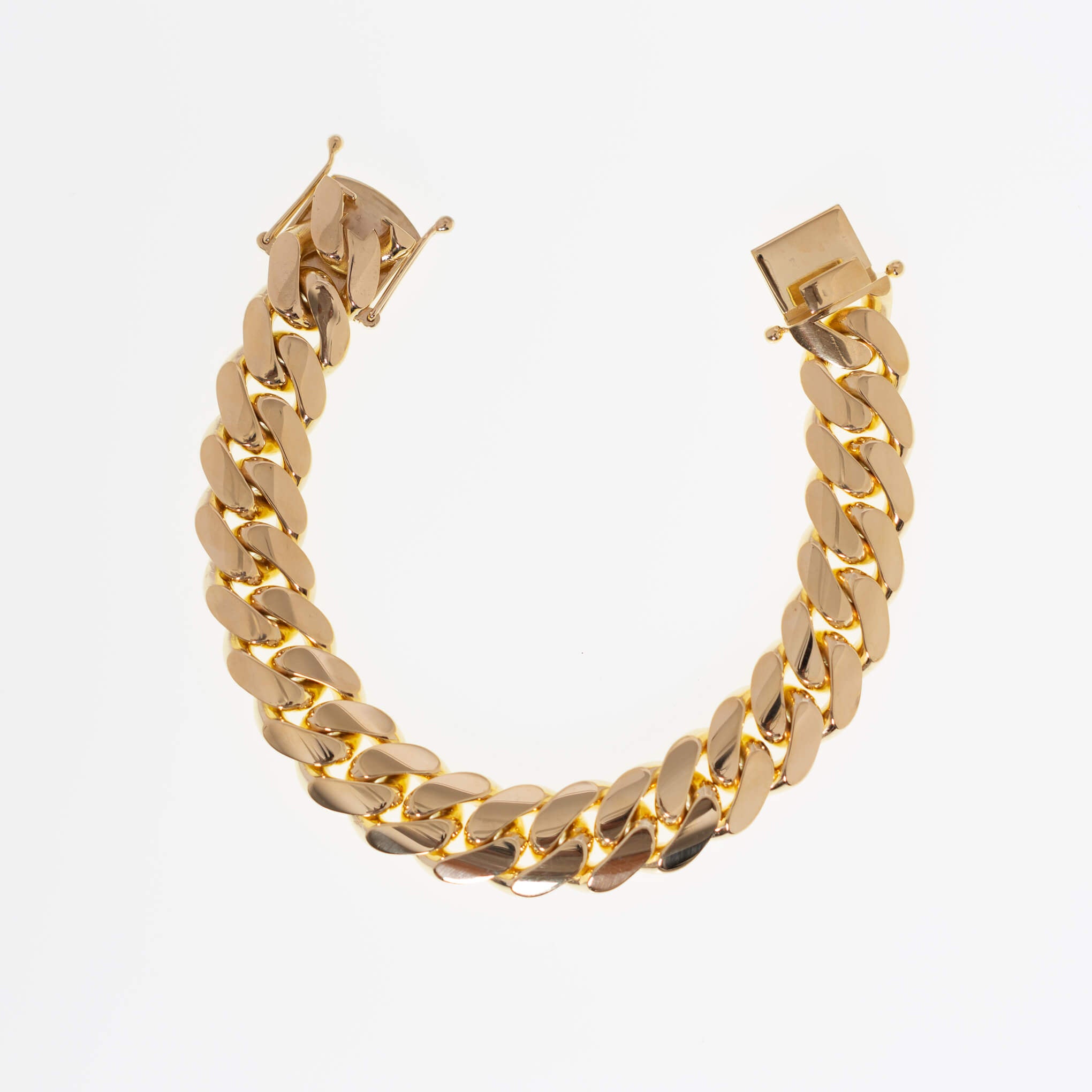 16mm Handmade Miami Cuban Link Bracelet | Massive Solid Gold