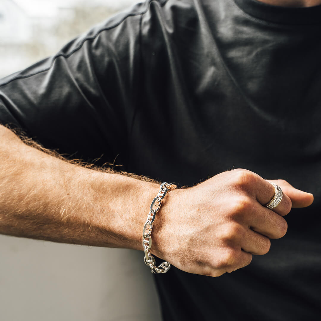 Silver Anchor Bracelet