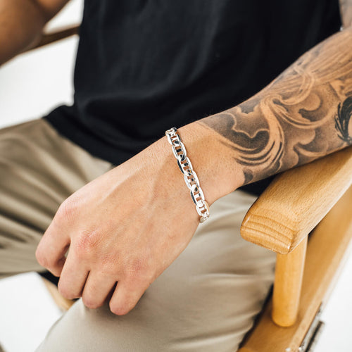 Sterling silver mariner link bracelet Sterling silver mariner link bracelet