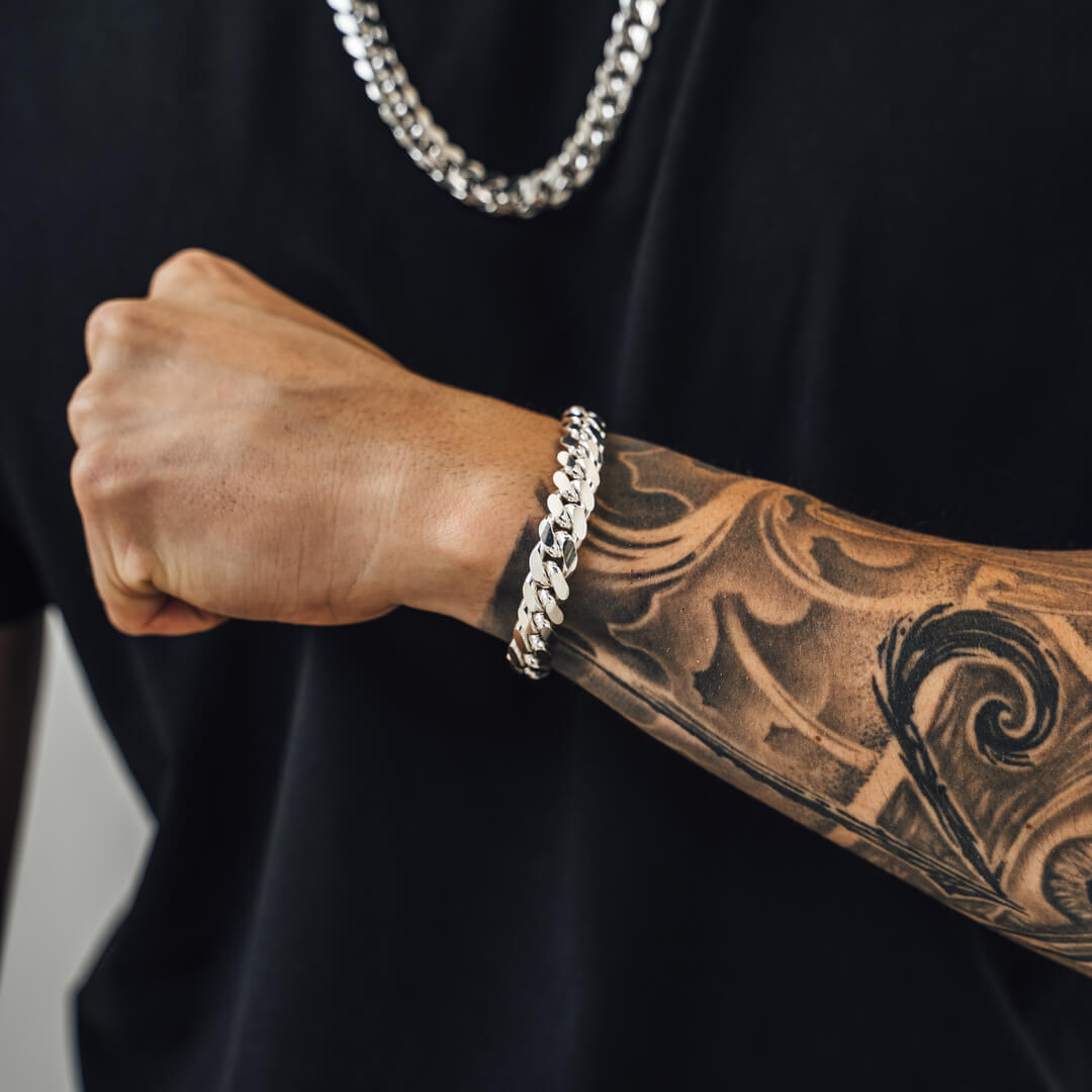 THE SILVER CUBAN LINK BRACELET – The M Jewelers