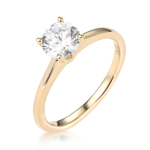Petite 4-Prong Solitaire Engagement Ring – Liry's Jewelry