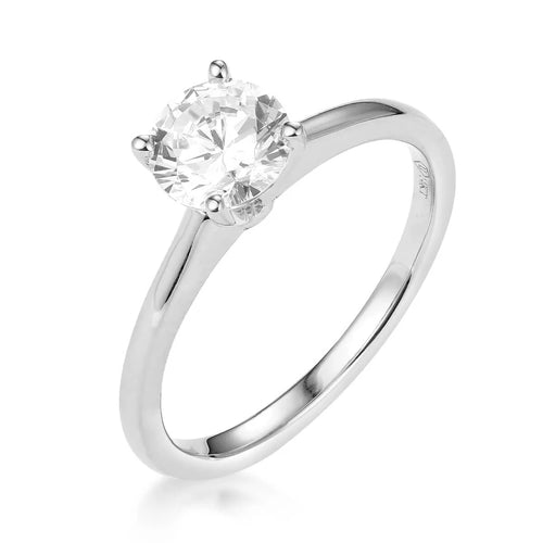 Petite 4-Prong Solitaire Engagement Ring