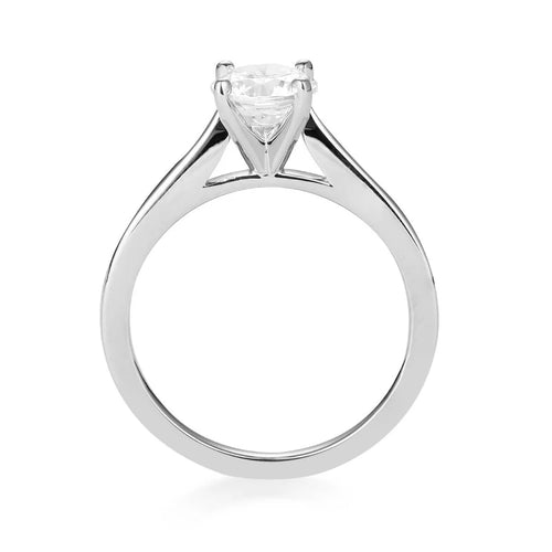 Petite Cathedral Solitaire Engagement Ring